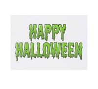 'Happy Halloween' Temporary Tattoo - Water Resistant, Skin-Safe, Non-Toxic Transfer (TO00079153)