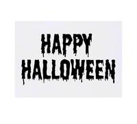 'Happy Halloween' Temporary Tattoo - Water Resistant, Skin-Safe, Non-Toxic Transfer (TO00079155)