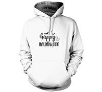 Happy Halloween - Unisex Hoodie - Funny Party Trick or Treat Hocus Pocus M White