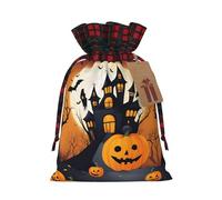 Happy-Halloween-Vector 1 Print Gift Reusable Bags Festive Drawstring Pouches Versatile Birthday Wedding Favors