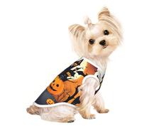 Happy-halloween-vector 1 Print Lightweight Dog Vest, Cat Sleeveless Shirt, Breathable Mesh Design for Summer Walking and Play