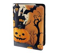 Happy-halloween-vector 1 print Passport Cover, Passport Holder Cover Wallet Passport Wallet Case for Cards and Documents