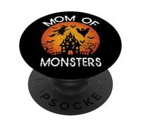 Happy Halloween Vibes Decor Mom Of Monsters PopSockets Adhesive PopGrip