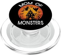 Happy Halloween Vibes Decor Mom Of Monsters PopSockets PopGrip for MagSafe