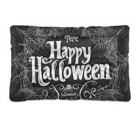 Happy Halloween Washable Dog Beds Crate Pad Non-Slip Soft Comfortable Cat Kennel Crate Pad for Large Jumbo Medium Small Dogs 36" x 24"