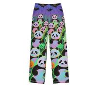 Happy Halloween White Panda Boys Pajamas Pants Soft Warm Kids Boy Cotton Pajama Bottoms Pajamas Pants for Boys 9-10Y
