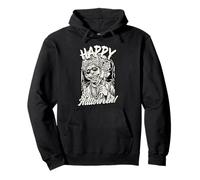 Happy Halloween Zombie Priest Horror Retro Pullover Hoodie