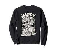 Happy Halloween Zombie Priest Horror Retro Sweatshirt