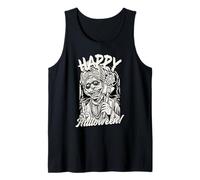 Happy Halloween Zombie Priest Horror Retro Tank Top