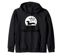 Happy Halloweenie TShirt Women Men Wiener Monster Party Zip Hoodie
