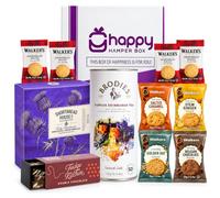 Happy Hamper Box Premium Afternoon Tea Hamper for 2-11-Item Gift Set | Gifting Ready - Handmade Fudge, Shortbread, Biscuits, Scottish Tea, Birthday, Anniversary, Thank You Treats