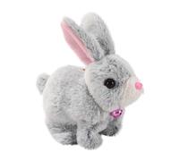 Happy Hamster My Realistic Bunny Toy Realistic Bunny Toy For Kids Perfect Impersonator Of Kind Toys For Kids Jumping Twitching And Shaking Ears Handmade Easter Toddler (B, One Size)