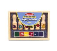 Happy Handle Emoji Stamps - Wooden Stamping Set