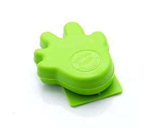 Happy Hands Anti Slam Child Door Safety Finger Trap Stoppers - No Tools Required (Adhesive Attachment) - Plastic Finger Guard Stops Doors from Slamming - 2 Pack (Green)