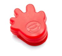 Happy Hands Anti Slam Door Stopper for Kids, Baby Safety, Red 2 Pack | child safety door slam stopper and finger pinch guard, rotates on and off, tool-free adhesive fit, durable plastic, by Cardea