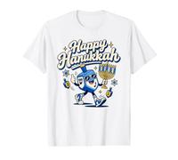 Happy Hanukkah Dreidel Menorah Jewish Holiday Value Graphic T-Shirt