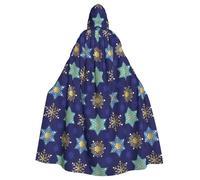 Happy Hanukkah Jewish Festival Holiday Halloween Witch Cloak Unisex Hooded Cloak For Festive Party Costume