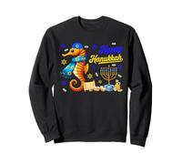 Happy Hanukkah Seahorse Costume Jewish Menorah Dreidel Lover Sweatshirt