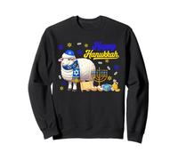 Happy Hanukkah Sheep Costume Jewish Menorah Dreidel Lover Sweatshirt