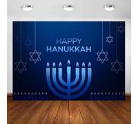 Happy Hanukkah Theme Banner Photography Backdrop Jewish Chanukah Party Photo Background Decor For Festival Poster Supplies 300x200CM
