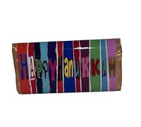Happy Hanukkah, themed Novelty Chocolate Bar - Chocolate Included - Gift,Birthday Present. For Birthdays, Christmas, Easter and Valentines Day (One size, Caramel)