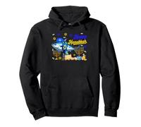 Happy Hanukkah Tuna Costume Jewish Menorah Dreidel Lover Pullover Hoodie