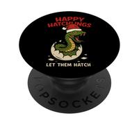 Happy Hatchlings Baby Snake Xmas Christmas Hatchling PopSockets Adhesive PopGrip