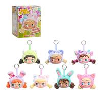 Happy Hauls Sour Pouts Paw-ty Crashers Vinyl Plush Clip-Ons, Vinyl-Faced Plush Clip-On Blind Box Collectible Toy, Short-Run Drop, 8 cm Stuffed Toy, Ages 8 and up