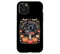 Happy Haunting Cottagecore Black Cat Pumpkin Halloween Case for iPhone 11 Pro
