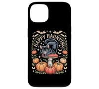 Happy Haunting Cottagecore Black Cat Pumpkin Halloween Case for iPhone 13