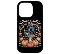 Happy Haunting Cottagecore Black Cat Pumpkin Halloween Case for iPhone 14 Pro