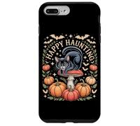 Happy Haunting Cottagecore Black Cat Pumpkin Halloween Case for iPhone 7 Plus/8 Plus
