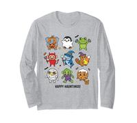 Happy Hauntings Cute Halloween Characters Long Sleeve T-Shirt