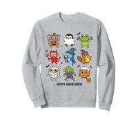Happy Hauntings Cute Halloween Characters Sweatshirt