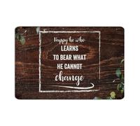 Happy He Who Learns to Bear What He Cannot Change Metal Sign 8x12 Inch Retro Backyard Business Gate Home Decor Garage Signs Wall Art Plaques for Entryway