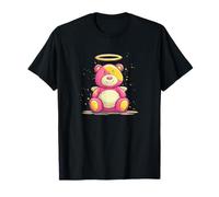 Happy Heaven Teddy Bear with Golden Halo Look T-Shirt