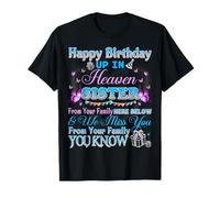 Happy Heavenly Birthday My Sister My Angel In Heaven Memory T-Shirt