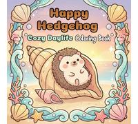 Happy Hedgehog Cozy Daylife: 50 Simple And Cute Hedgehog Coloring Pages For Kids And Adults, Enjoy A Relaxing Coloring Book Full Of Adorable Animals ... Fun. (Animal Cozy Daylife Coloring Book)