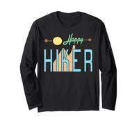 Happy Hiker Positive Outdoor Mountain Trek Adventure Long Sleeve T-Shirt
