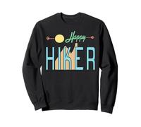 Happy Hiker Positive Outdoor Mountain Trek Adventure Sweatshirt