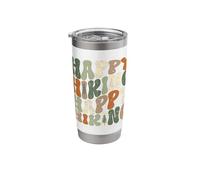 Happy Hiking Design Nature Lover Mountain Hiker Backpacking Stainless Steel Insulated Tumbler