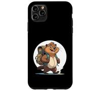 Happy Hiking Otter Beaver With Backpack Case for iPhone 11 Pro Max