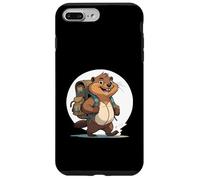 Happy Hiking Otter Beaver With Backpack Case for iPhone 7 Plus/8 Plus