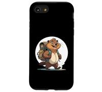 Happy Hiking Otter Beaver With Backpack Case for iPhone SE (2020) / 7/8