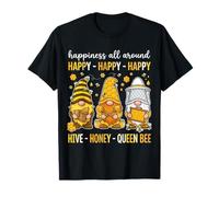 Happy Hive Honey Gnomes Beekeeping Bee Bumblebee Graphic T-Shirt