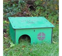Happy Hog Cafe Hedgehog House, Recycled Plastic, Predator-Resistant Design, Green