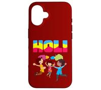 Happy Holi Celebration of the Indian Color Festival Graphics Case for iPhone 16