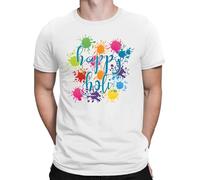 Happy Holi Colorful Festival Novelty Mens Womens T-Shirts Tee Top #DNE White XL