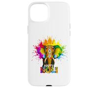 Happy Holi Festival India Colors Elephant Hindu Spring 2025 Case for iPhone 15 Plus