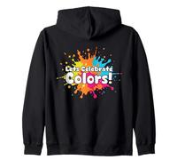 Happy Holi Indian Festival Of Colors Holi Zip Hoodie